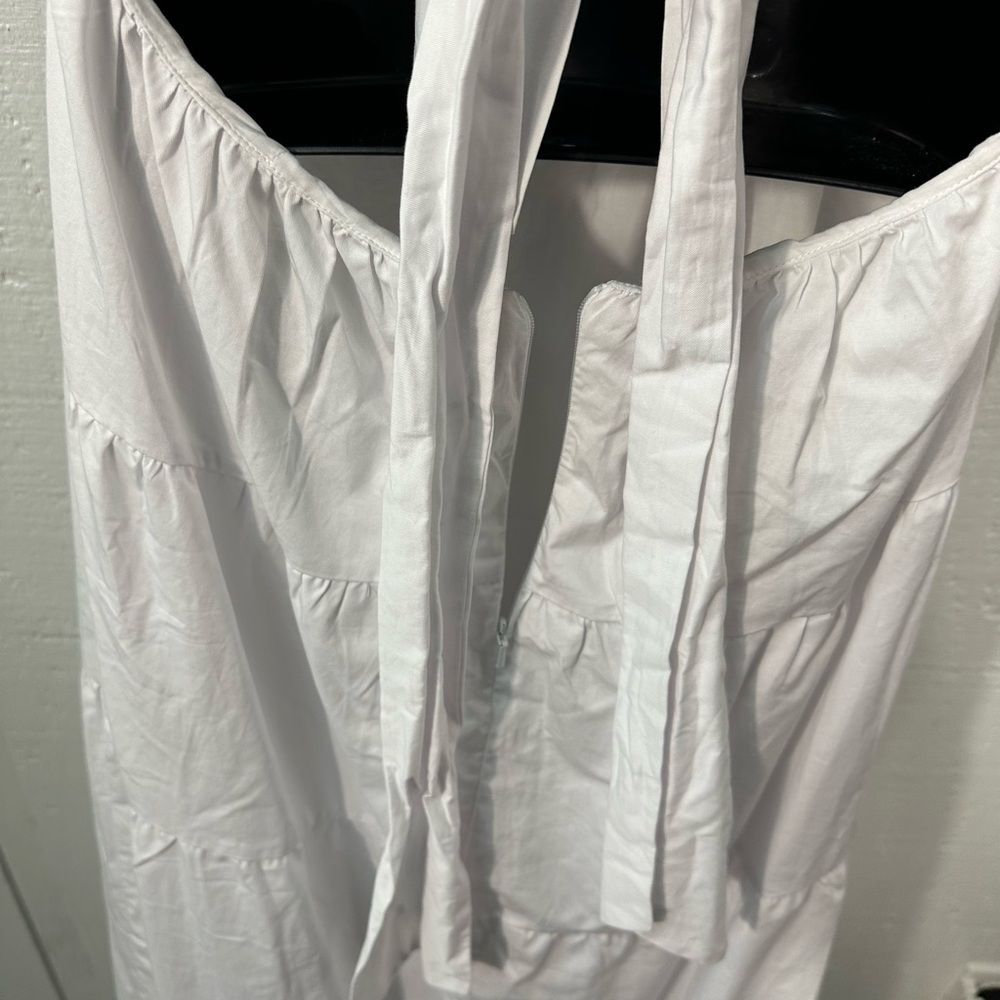 Bardot White High Low Puff Sleeve Dress Size 8 NWT - Picture 8 of 12